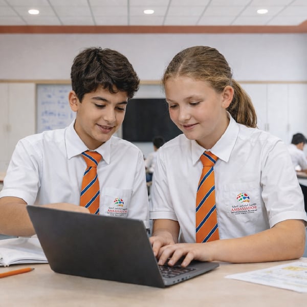 AIA Al Khail Middle Years Programme students working together